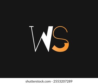 carta creativa WS diseño de logotipo para la empresa