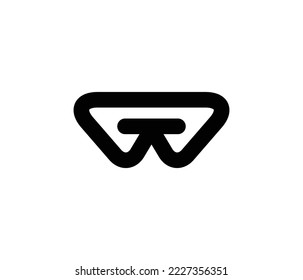 Creative Letter WT Logo Design Template