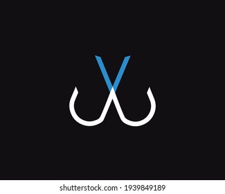 creative letter WV logo design vector template