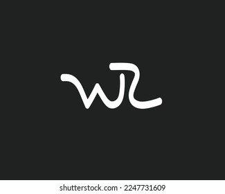 Creative letter WZ logo design vector