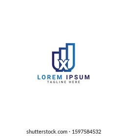 Creative Letter X and Growth Symbol Logo Template. Graph Chart and X letter Vector Design. Finance logo