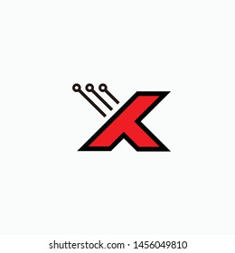 Creative Letter X Logo Design Inspiration With Electrical Element