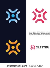 Creative Letter X Logo design vector template for web and company.