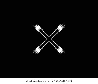 creative letter X logo design vector template