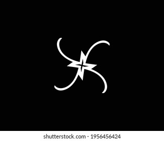 creative letter X logo design vector template