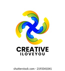 diseño de logotipo de letra x creativa