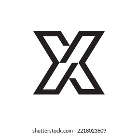 The creative letter X logo design concept for the brand identity and business. New design, 2022-2023