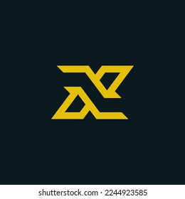 Diseño del logotipo de letra x creativa. Diseño del logotipo x de la letra de la ilustración del vector. diseño de logotipo lineal moderno icono vectorial