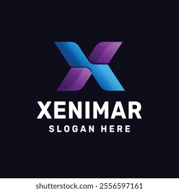 Creative Letter X Logo design vector logotype