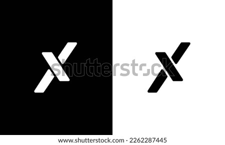 Creative letter x logo design vector