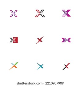 creative Letter X Logo set Template vector design