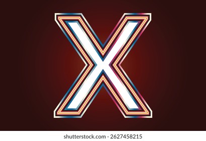 Creative Letter X Monogram Design in Modern Minimal Style Vector Illustration
