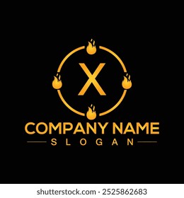 Letra creativa X diseño de logotipo único Vector e ilustración