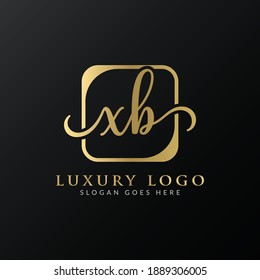 Creative letter XB Logo Design Vector Template. Initial Luxury Letter XB Logo Design