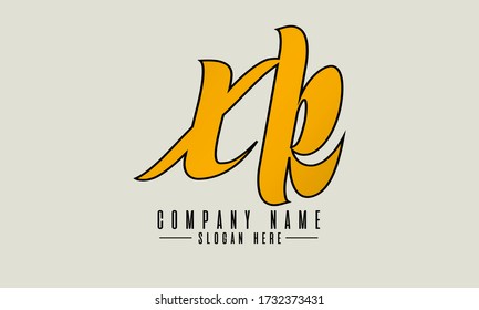 Creative Letter XK Logo Vector.
Abstract Linked Letter XK Logo Design icon