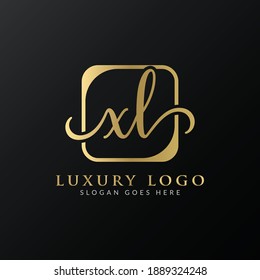 Creative letter XL Logo Design Vector Template. Initial Luxury Letter XL Logo Design