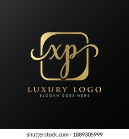 Creative letter XP Logo Design Vector Template. Initial Luxury Letter XP Logo Design