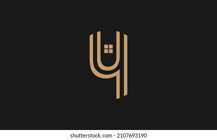 Letra creativa Y líneas gráficas diseño del logotipo del icono del alfabeto