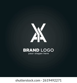 Creative Letter Y and A Monogram Logo with Black Background.