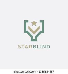 Creative Letter Y Star Logo - Vector logo template