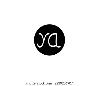 creative letter YA logo design vector template