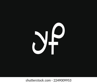 creative letter YF logo design template vector