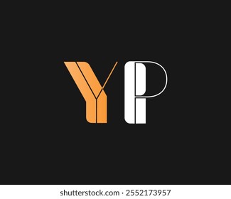 carta criativa YP logotipo design para a empresa