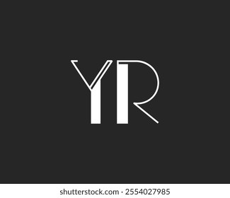 creative letter YR logo design template