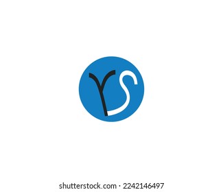 creative letter YS logo design vector template