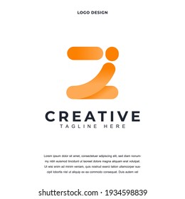 Creative Letter Z icon logo design vector illustration. Alphabet letter Z logo design color editable