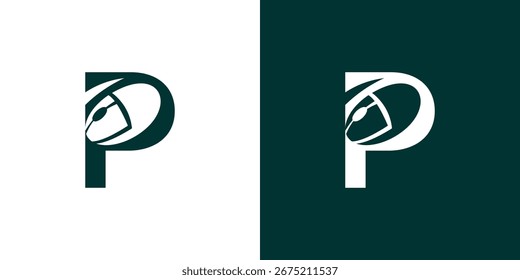 Kreativer Buchstabe von A bis Z Logo Design mit Kombination Maus Logo Design Premium Vektor