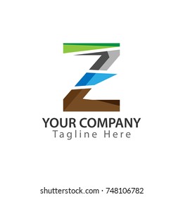 Creative Letter Z logo Design. Colorful logos have a cheerful, happy, and active impression
