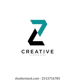Creative letter Z logo icon design template. Premium Vector