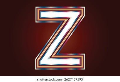 Creative Letter Z Monogram Design in Modern Minimal Style Vector Illustration