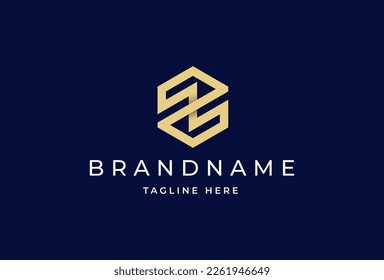 Creative letter Z monogram logo design concept. Initial symbol for corporate business identity. Alphabet vector element