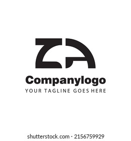 carta creativa za geométrica para el diseño de la compañía de logotipos