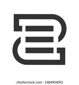 Creative letter ZE, 2E Logo Design