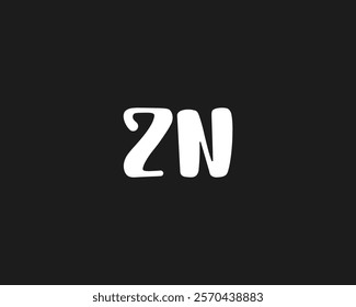 creative letter ZN logo design template