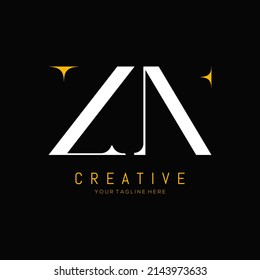 Creative letter zn logo design.typography vector template business company logo design.