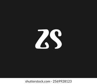 creative letter ZS logo design template