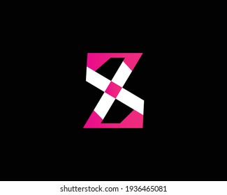 creative letter ZX logo design vector template