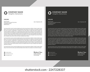 creative letterhead business modern design template