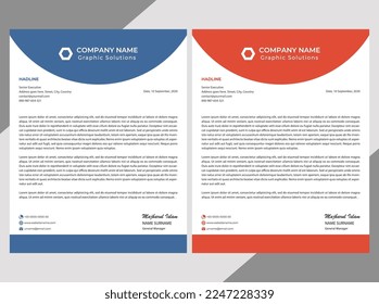 creative letterhead business modern design template