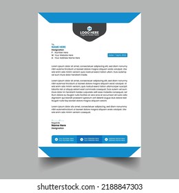 Diseño de membrete creativo con aspecto moderno