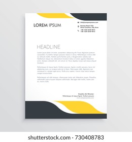 Creative Letterhead Design Template Vector