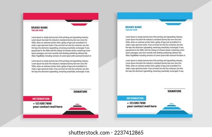 Creative letterhead design vector eps file 