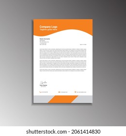 Creative Letterhead Design Vector Template