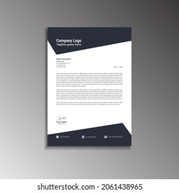 Creative Letterhead Design Vector Template