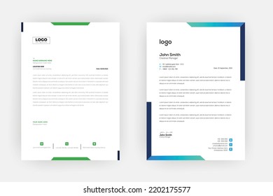 
Creative letterhead , Elegant and minimalist style letterhead template design,A4 sizes