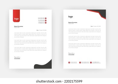 
Creative Letterhead , Elegante und minimalistisch gestaltete Briefkopfvorlagen, A4-Größen